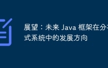 展望：未来 Java 框架在分布式系统中的发展方向