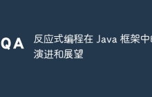 反应式编程在 Java 框架中的演进和展望