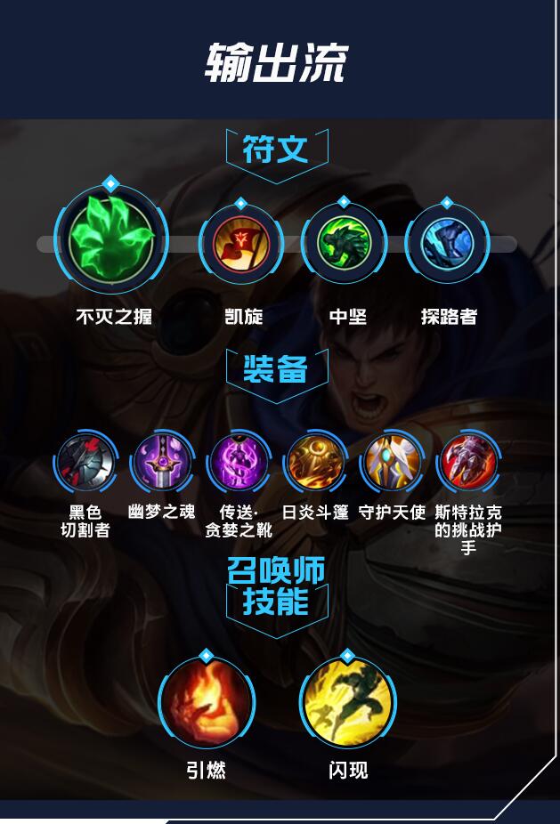 lol手游德玛出装天赋符文加点攻略