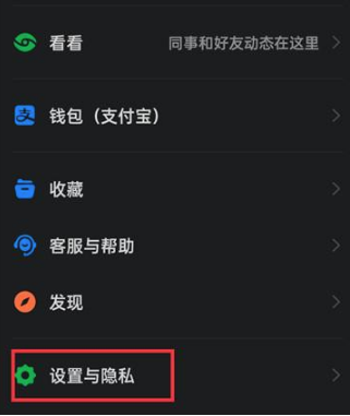 钉钉怎么查看隐私功能 钉钉查看隐私功能方法介绍