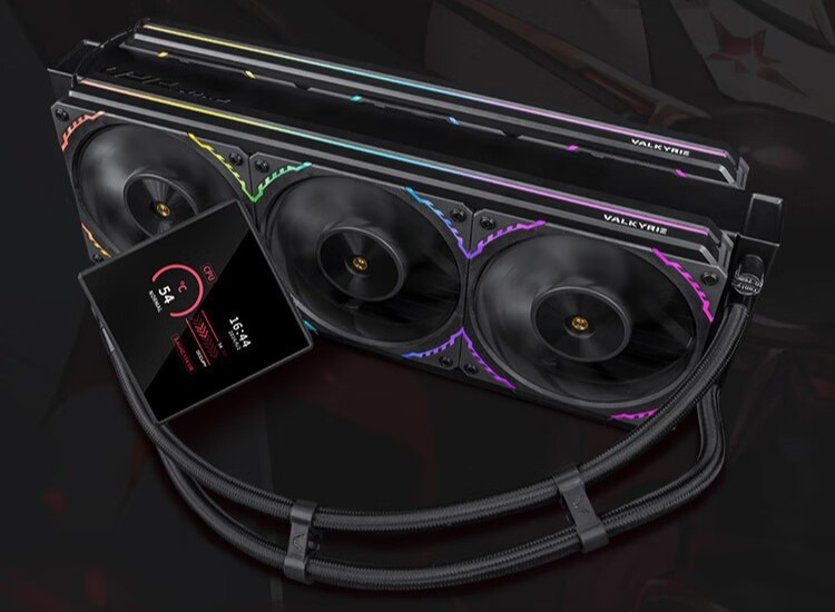 瓦尔基里 V36 AMG 一体式水冷散热器上架:双面风扇夹汉堡,7 月 29 日预售