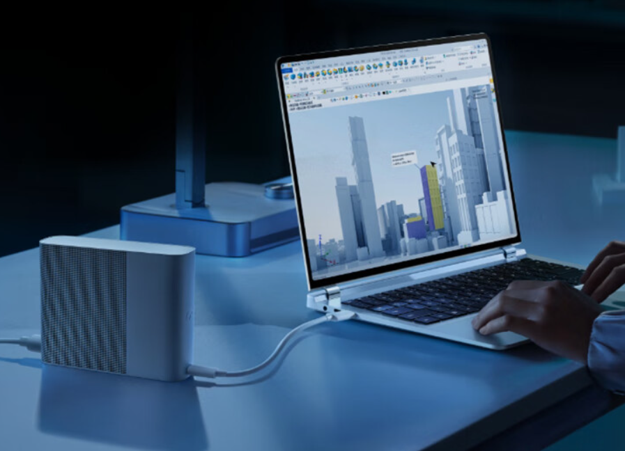 3999 元,华为 MateBook GT 14 外接 WIKO 显卡魔方上架:RX 7600M XT,内置 240W 电源