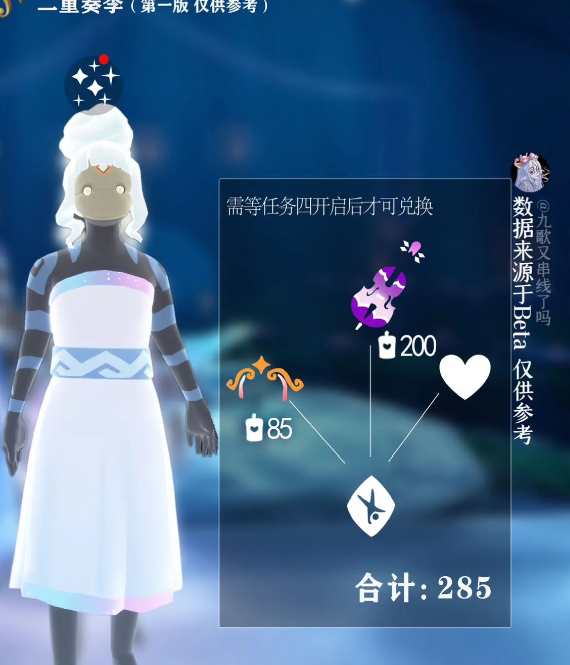 《光遇》二重奏季大提琴家的起步兑换图/物品一览