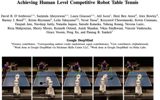 DeepMind robot plays table tennis, and its forehand and backhand slip into the air, completely defeating human beginners