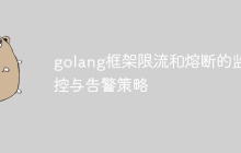 golang框架限流和熔断的监控与告警策略