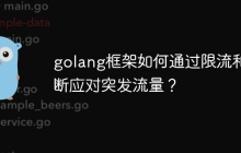 golang框架如何通过限流和熔断应对突发流量?