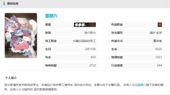 《新月同行》星期六技能介绍
