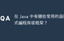 在 Java 中有哪些常用的函数式编程库或框架？