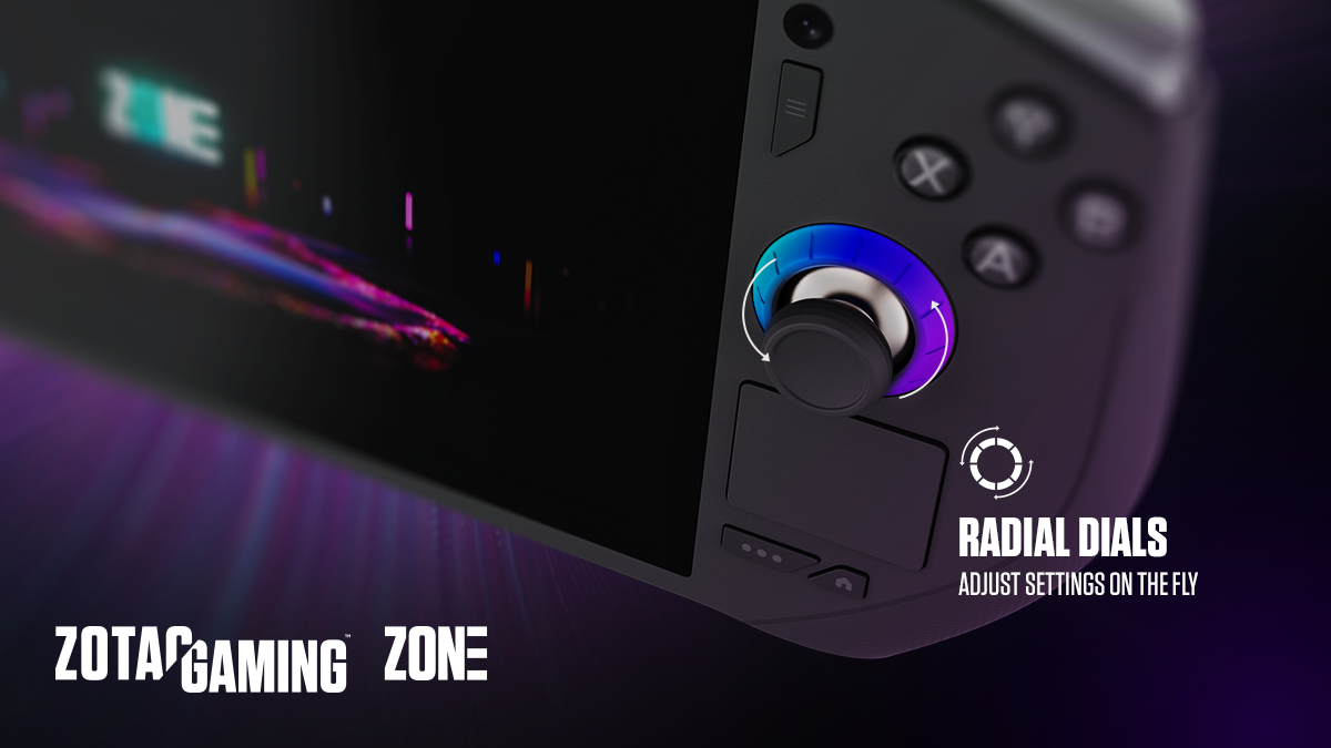 索泰详细介绍 ZOTAC GAMING ZONE 掌机:单风扇三热管散热,背面 RGB 灯条