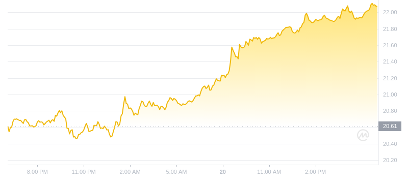 2024年08月20日雪崩币价格