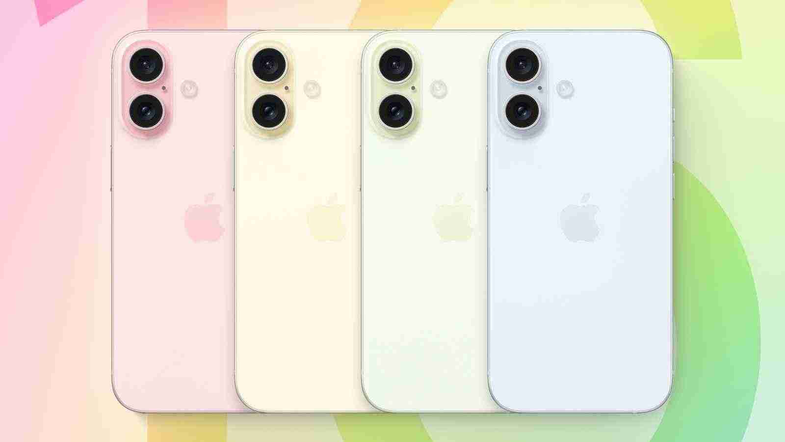 iPhone 16 Plus可能会有七种颜色：白黑蓝绿粉紫黄