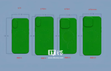 苹果iPhone 16系列手机全尺寸图首曝：Pro / Max版加大，厚度不变