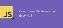 How to use Meilisearch with WikiJS