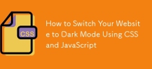 How to Switch Your Website to Dark Mode Using CSS and JavaScript