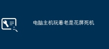 게임을 할 때 컴퓨터 호스트가 항상 정지됩니다