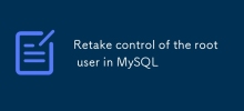 Retake control of the root user in MySQL