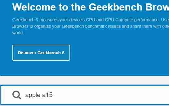 geekbench6怎么搜索处理器分数 geekbench6搜索处理器分数方法