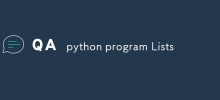 Senarai program python