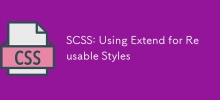 SCSS: 재사용 가능한 스타일을 위해 확장 사용