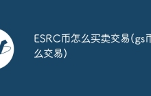 ESRC币怎么买卖交易(gs币怎么交易)