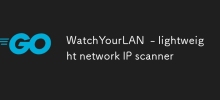 WatchYourLAN - scanner IP réseau léger