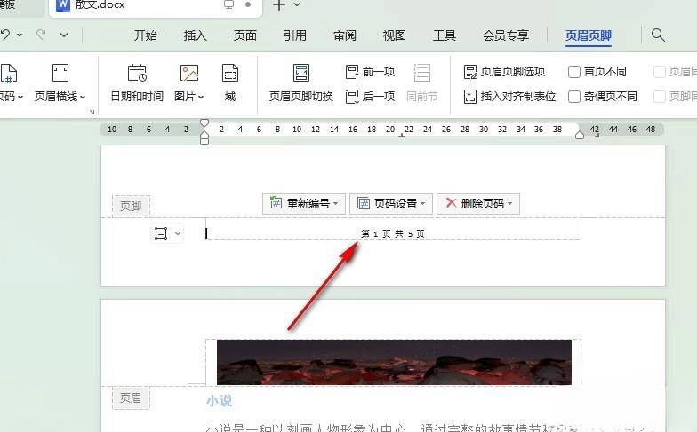Word怎么设置每页显示文档总页数 Word设置每页显示文档总页数的方法