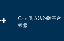 C++ 类方法的跨平台考虑