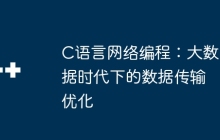 C语言网络编程：大数据时代下的数据传输优化