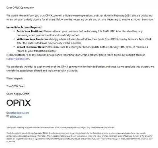 Zhu Su的OPNX交易所倒闭!治理代币OX闪崩38%