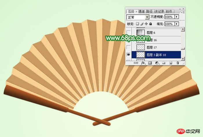 Photoshop设计制作夏日清凉的水墨油纸扇