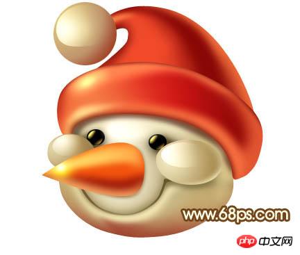 Photoshop鼠绘出非常可爱的3D圣诞雪人效果