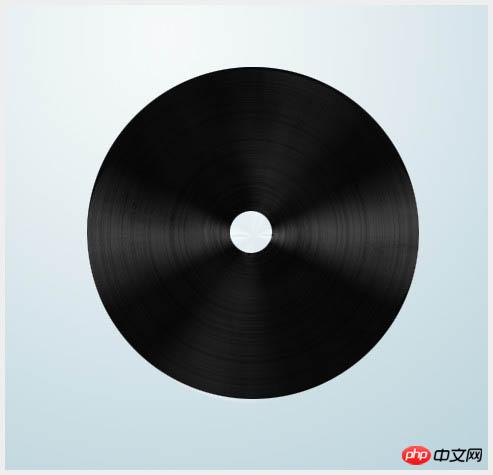 PS利用滤镜及渐变制作精致的黑胶唱片