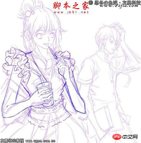 photoshop鼠绘制作可爱的明亮清丽卡通人物