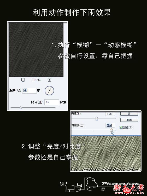 Photoshop制作唯美雨景动画