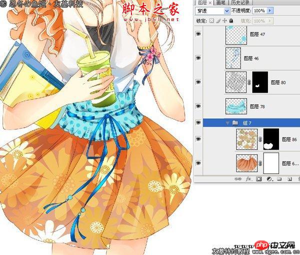 photoshop鼠绘制作可爱的明亮清丽卡通人物