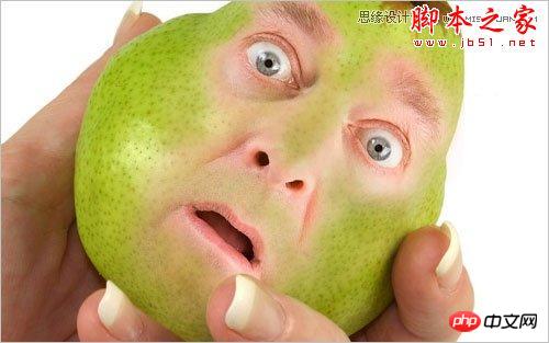 Photoshop合成合成制作逼真鸭梨人像效果