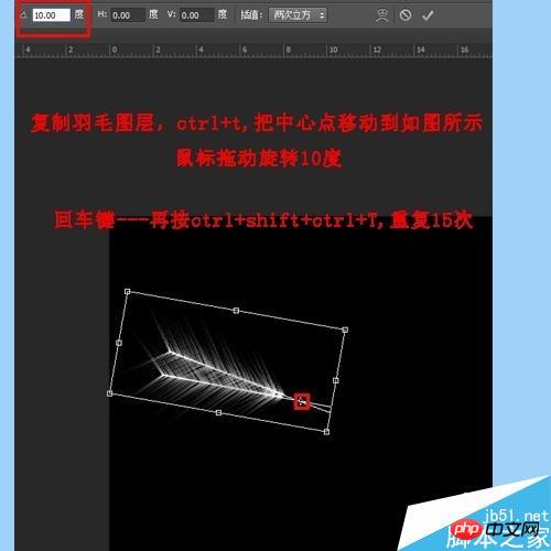 用ps简单制作漂亮的羽毛扇