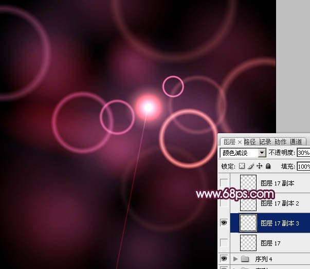 Photosho打造绚丽的潮流光斑