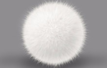 photoshop利用滤镜及涂抹工具快速制作灰白色毛毛球