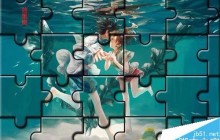 用PS将相片制作拼图效果