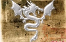 Photoshop模拟制作白银质感的飞龙效果