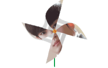 Photoshop制作转动的人像风车