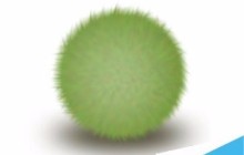 PS绘制一个毛茸茸的草绿色小球