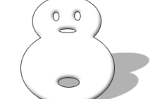 ps简单画出可爱的雪人
