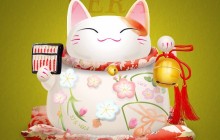 Photoshop制作一只可爱的白色招财猫