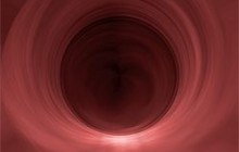 photoshop使用滤镜制作粉色隧道 