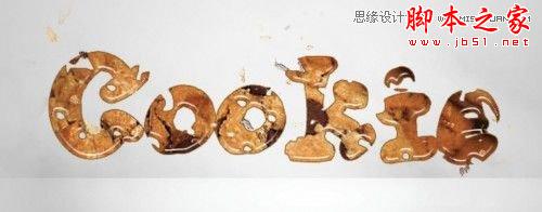 photoshop cs6设计制作可口的饼干文字特效
