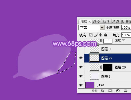 photoshop设计制作逼真漂亮的白色透明兰花花朵