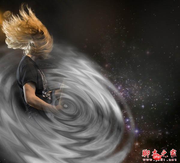 Photoshop设计制作出动感的摇滚音乐海报