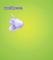 Photoshop 制作一支漂亮的蓝紫色花朵